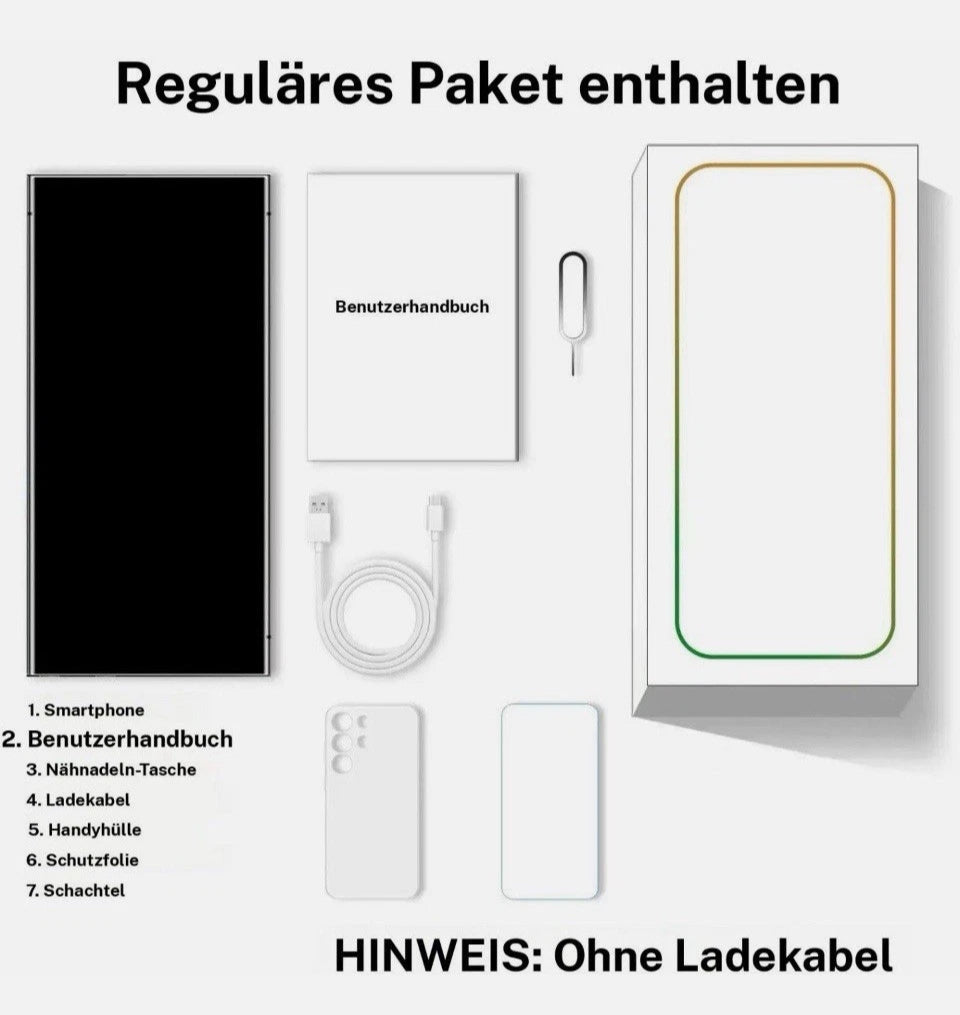 FUFFI 6,8 Zoll Smartphone, 4GNetzwerk Unlocked Phone mit Stift, Android 12.0