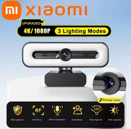 Xiaomi 4K-Webcam, tragbare 1080P-Webcam mit Mikrofon, leichter