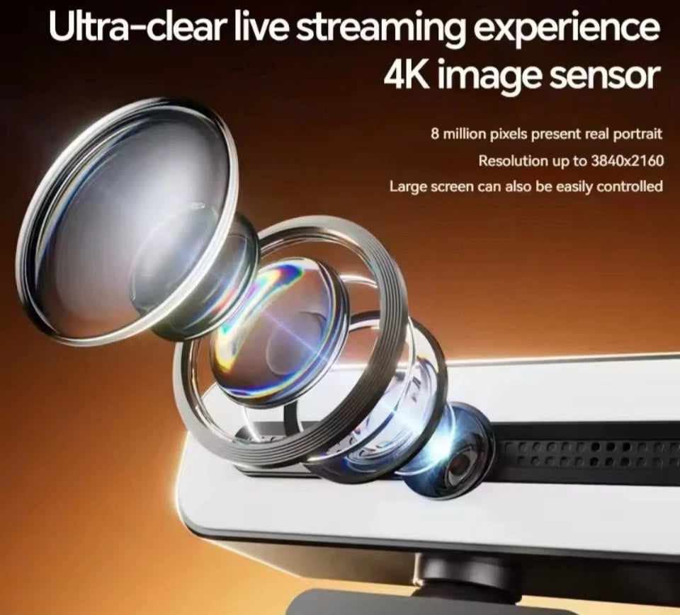 Xiaomi 4K-Webcam, tragbare 1080P-Webcam mit Mikrofon, leichter